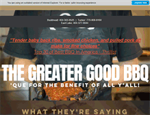 Tablet Screenshot of greatergoodbbq.com